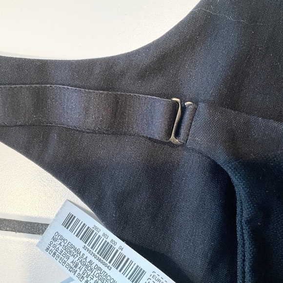 Oysho Sport Bra Activewear Black Adjustable straps Polyamid Elastane Sz L - Picture 7 of 7